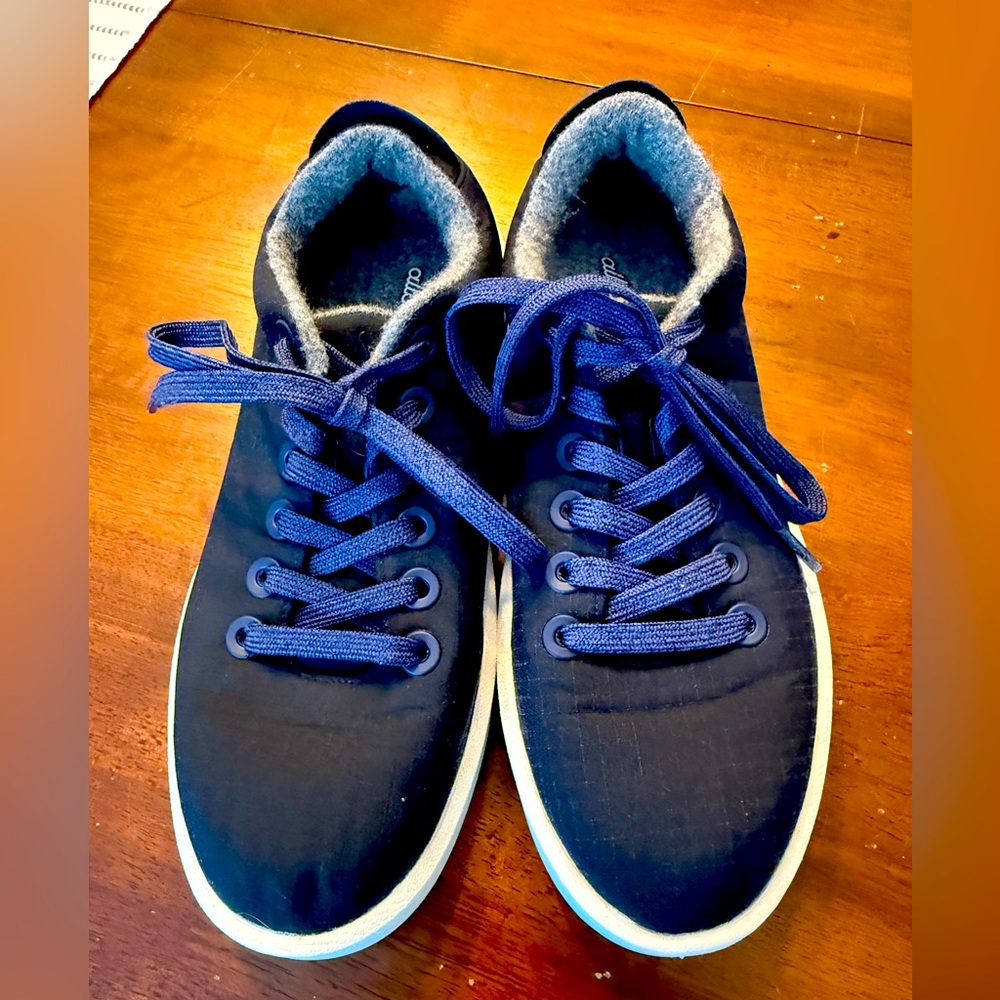 Allbirds Woven  Wool Piper Hazy Blue Womens Sneakers Lace Up Comfort Size 8